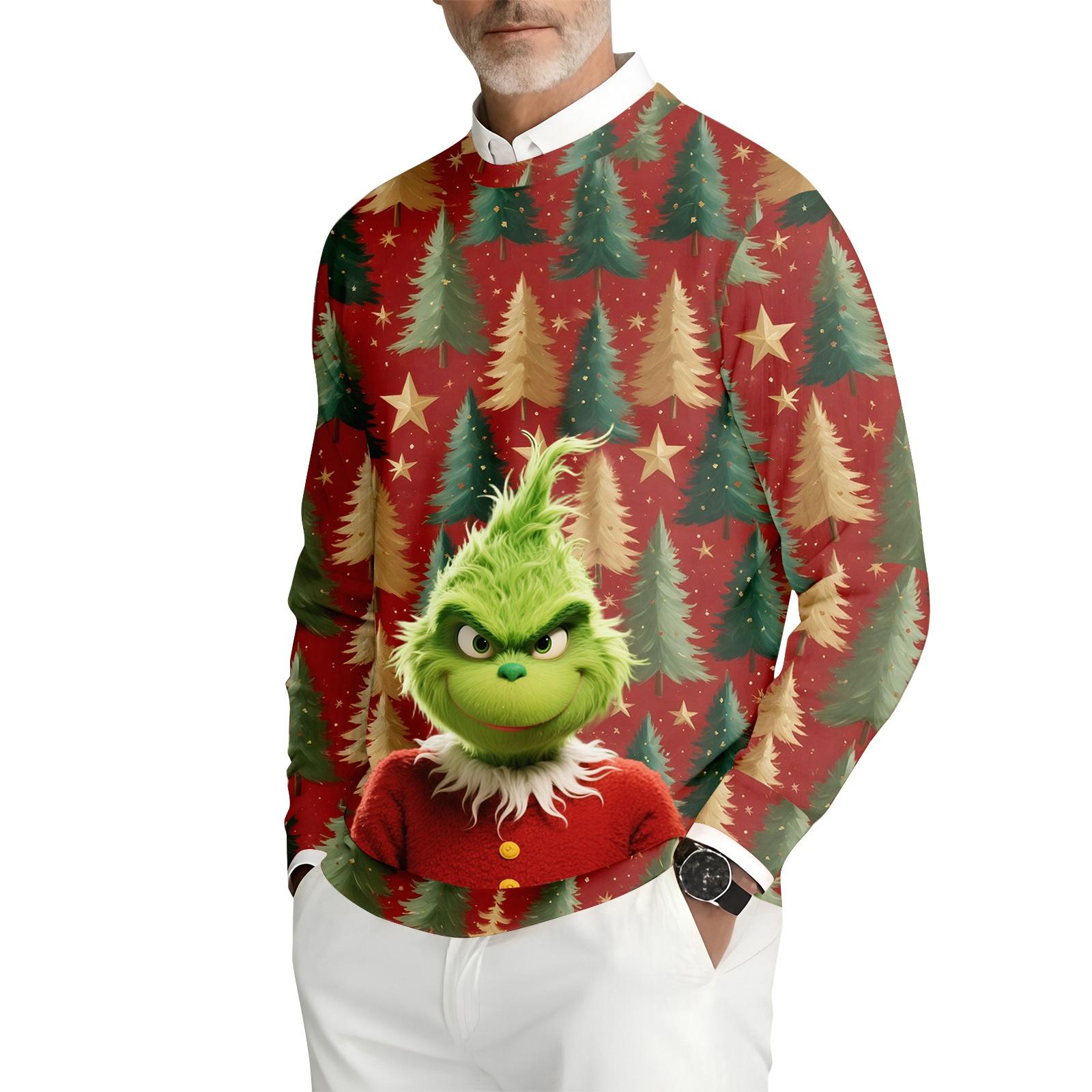 

Мужская толстовка с круглым вырезом и длинными рукавами из рубчатого трикотажа XXXXL винный