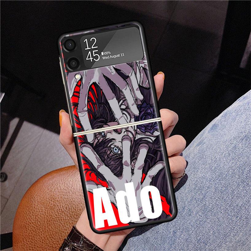 

Ado Kyogen X Uta Phone Case For Samsung Z Flip 7 6 5 4 3 Galaxy ZFlip7 ZFlip6 ZFlip5 ZFlip4 ZFlip3 5G Print Cover Samsung Z Flip 7