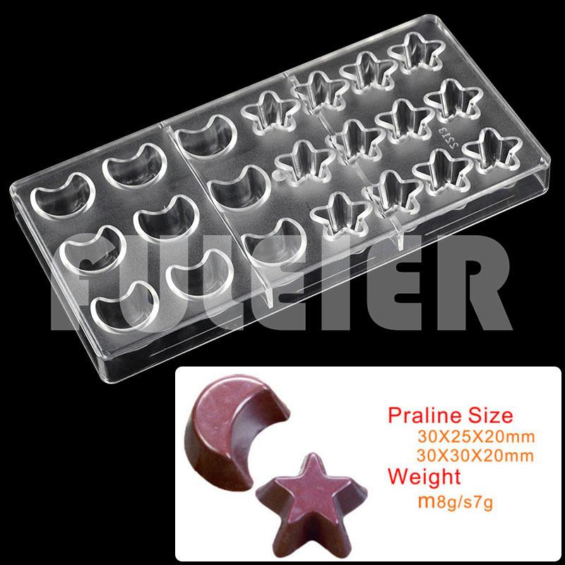 3D Polycarbonate Chocolate Mold For Baking Candy Bar Mould Sweets Bonbon Chocolate Cake Decoration Confectionery Tool Bakeware