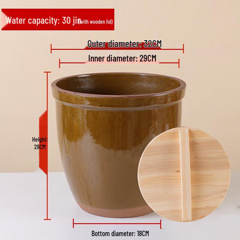 Traditional Ceramic Rice Wine Fermentation Jar