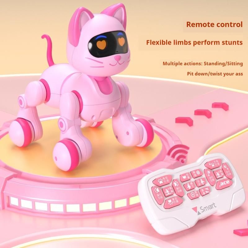 6601/6602 Intelligent Induction Robot Dog Electric Programmable Stunt Plaything Sings Dances Early Education Storytelling For Kids