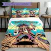 3pcs Duvet Cover Set (1*Duvet Cover + 2*Pillowcase, Without Core), Captain Jack Sparrow Print Bedding Set, Bedroom Decor, All‑Season, Gift