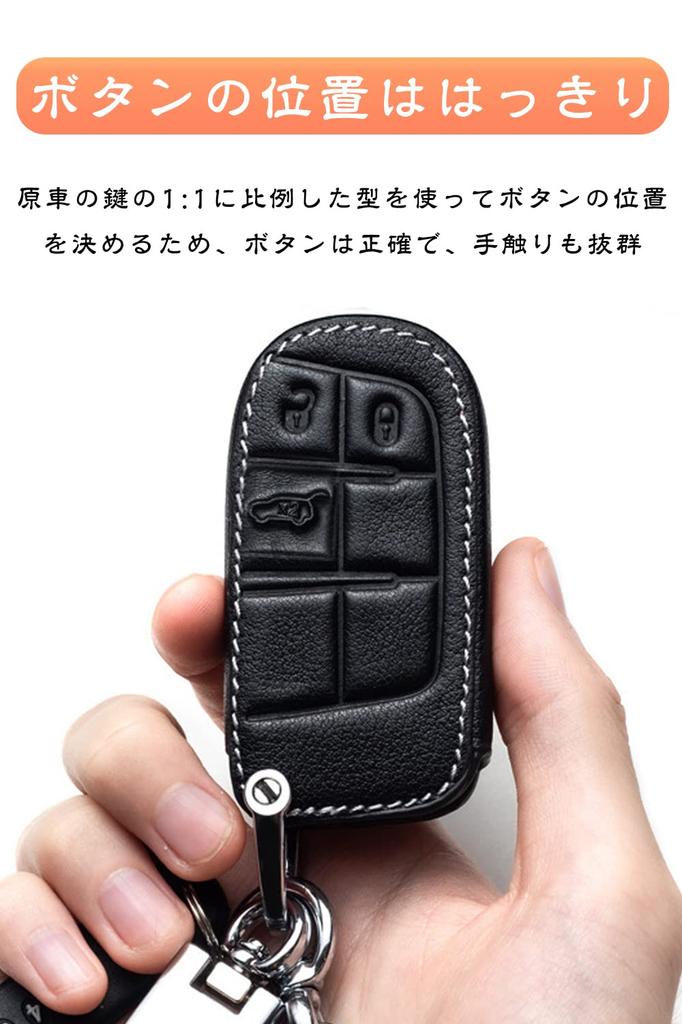 Smart key case for JEEP, key cover genuine leather, designed