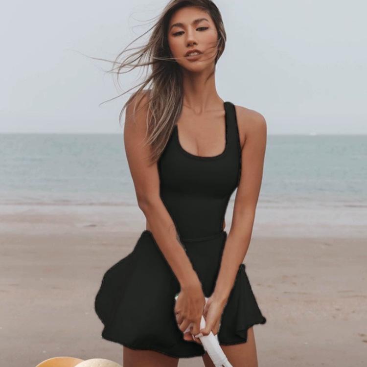 Women's European & American Style Tennis & Yoga One-Piece: Outdoor Sport & Fashion Training Suit