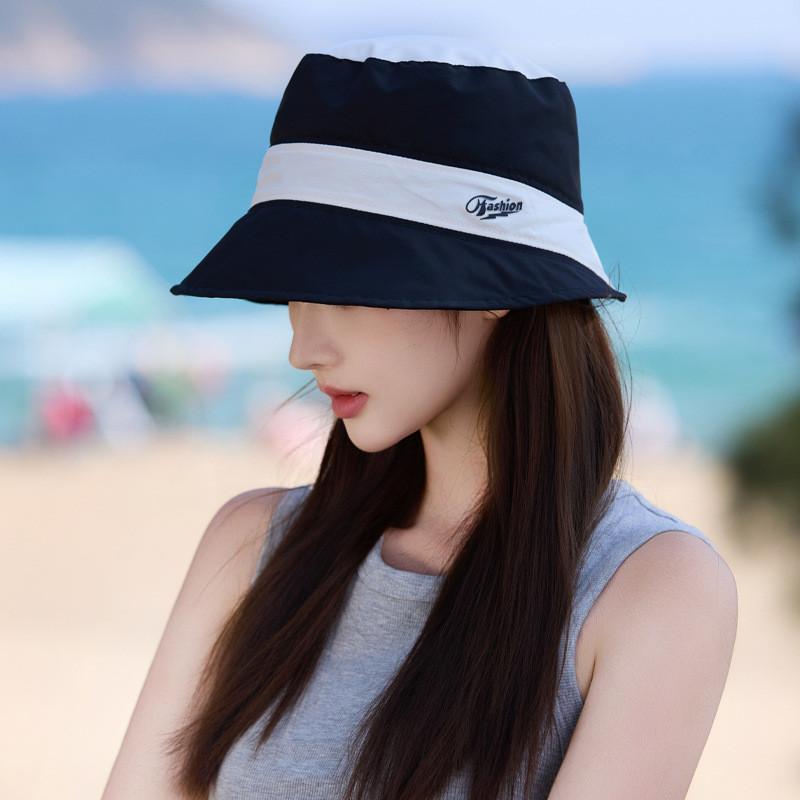 Sun Protection Wide Brim Fisherman Hat With Breathable Polyester For Beach And Travel