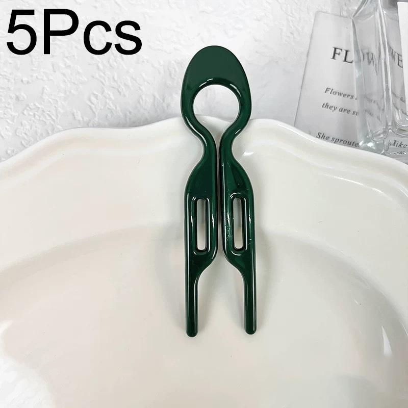 5 шт. аксессуаров для волос ретро многофункциональные ежедневные шпильки универсальные палочки для пучка в форме рыбы пластик