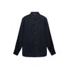 Solid Color Long Sleeve Button Down Shirt Men Shirts Black 6L1C86-1N8LZ-0999