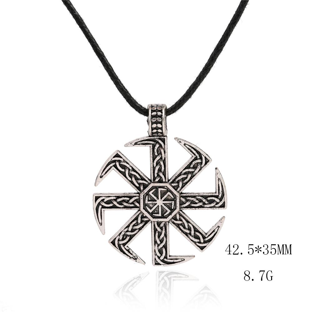 Ähnlich wie tolle slawische Kolovrat Halskette für Männer Heidnischer Sonnenrad Talisman Amulett Gliederkette Anhänger Religiöser Schmuck
