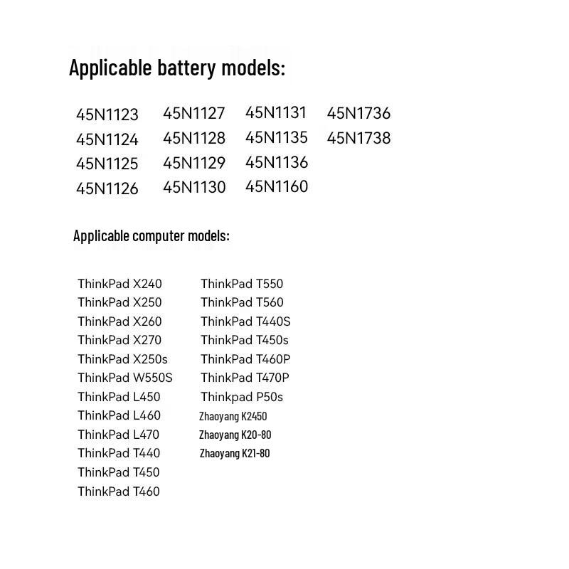 llano Laptop Battery for Lenovo ThinkPad X240, X250, X260
