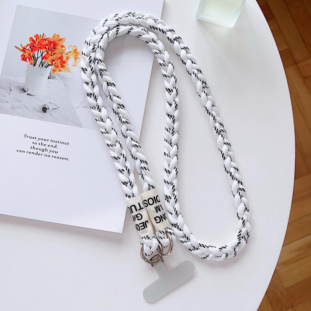 New Long Phone Lanyard Braided Rope Keychain Phone Case Chain Straps Crossbody Outdoor Lanyard Hanging Cord Phone Accessories