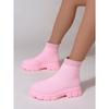 Thick Soled Fly Woven Mesh Short Tube Socks for Women, Plus Size Couple, High Top Fly Woven Boots
