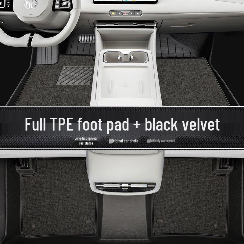 MG6 TPE Full Coverage Floor Mat Set: Driver's Seat, Upper Layer, Carpet, Trunk Mat, 26-Piece.