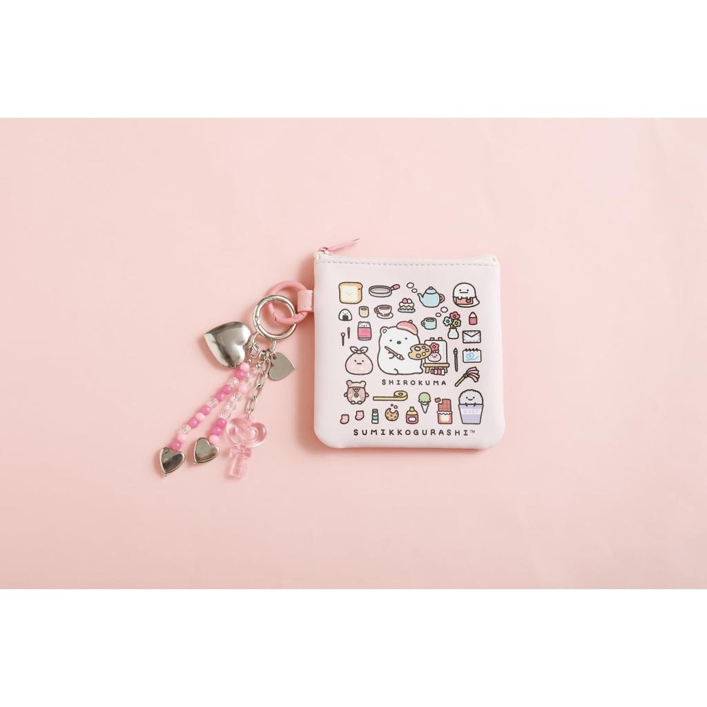 Sumikkogurashi Flat Polar H115 X W115mm San-X "Sumikko's Favorites" Pouch, Bear, CA78601,