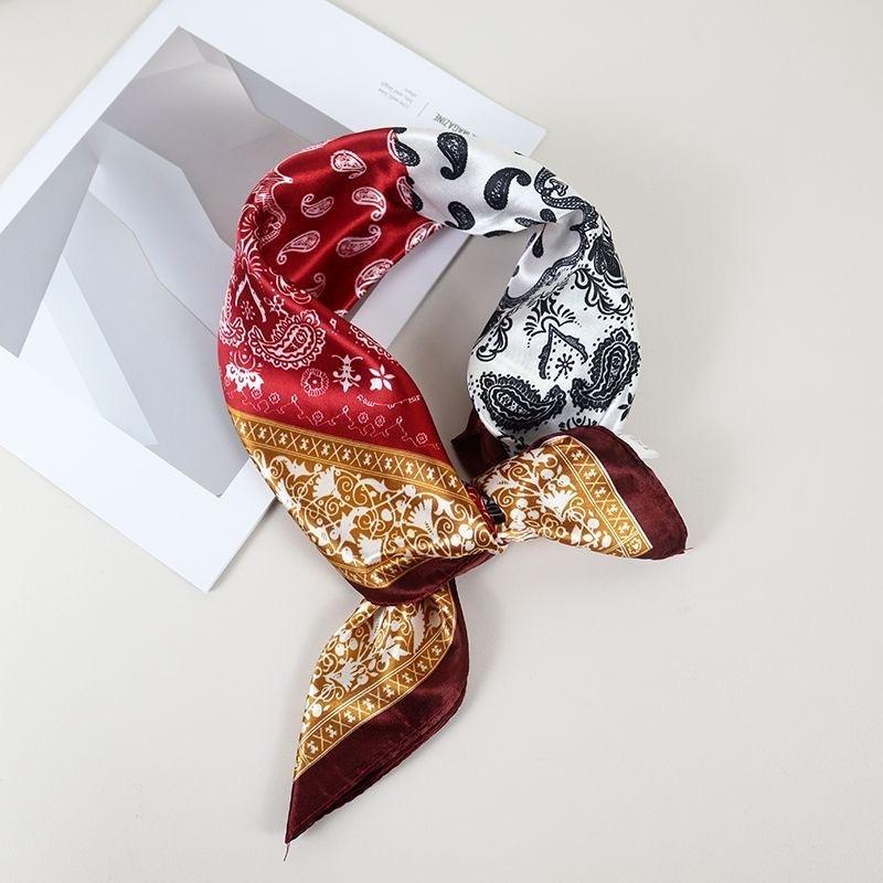 Small square scarf silk scarf men's neck protection scarf professional wear with shirt thin scarf 70x70 scarf