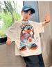 Boys' summer outfit white short sleeved T-shirt 2026 new style children's summer loose fit mid size children's summer top