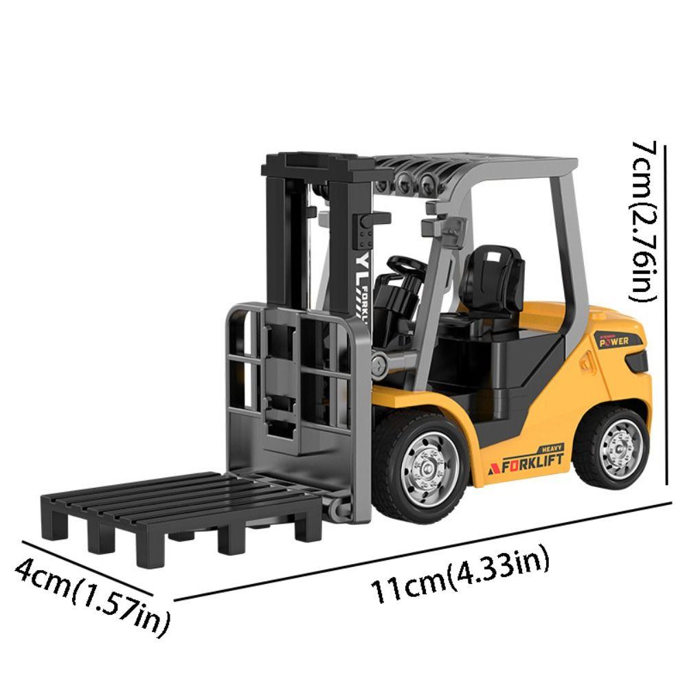 Full Proportion Zinc Zinc Alloy Forklift Variable Speed Rc Forklift Forklift With Pallet  Desktop Toy