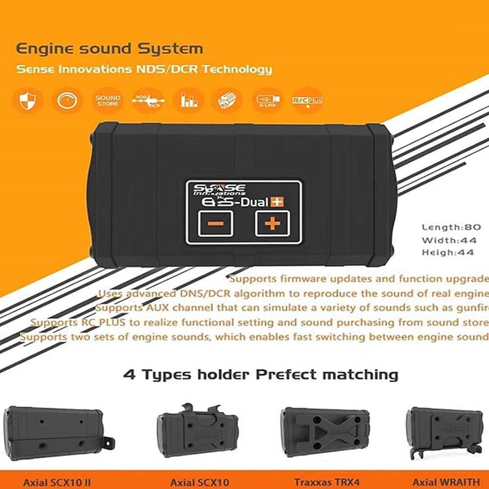 Engine Sound System Simulated Module Set for Axial SCX10/SCX10 II Traxxas TRX4 Axial Wraith