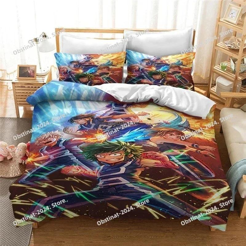 Popular Anime My Hero Academia 3d Bedding Set Duvet Cover Set Pillowcase All Might Bakugou Katsuki Comforter Cover Set Drop Ship