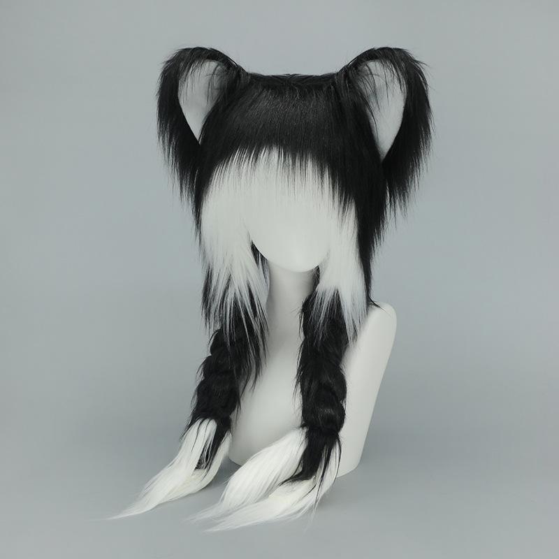 Animation peripheral cute cat hat yk ear hat two-dimensional autumn and winter versatile fried plush warm hat