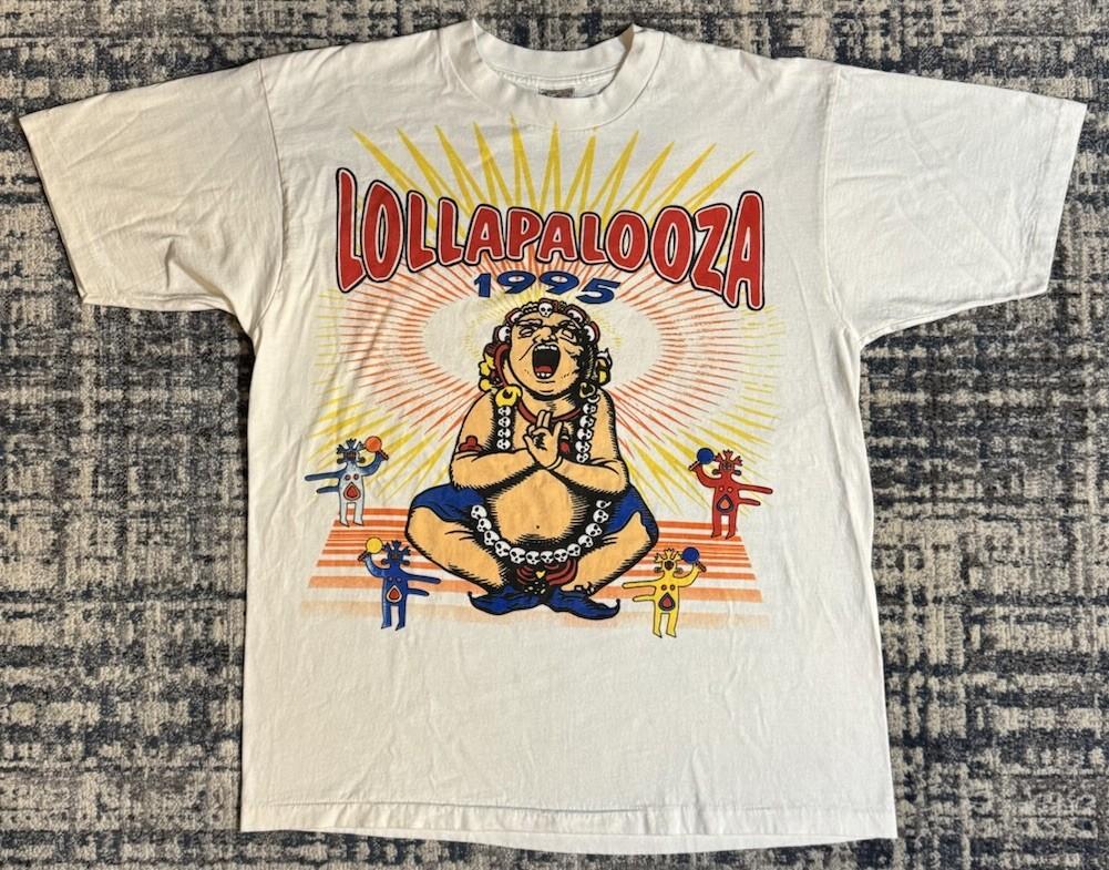 Vintage 1995 Lollapalooza T Shirt XL Hole Sonic Youth Pavement Sinead O’Conner Unisex T-Shirt