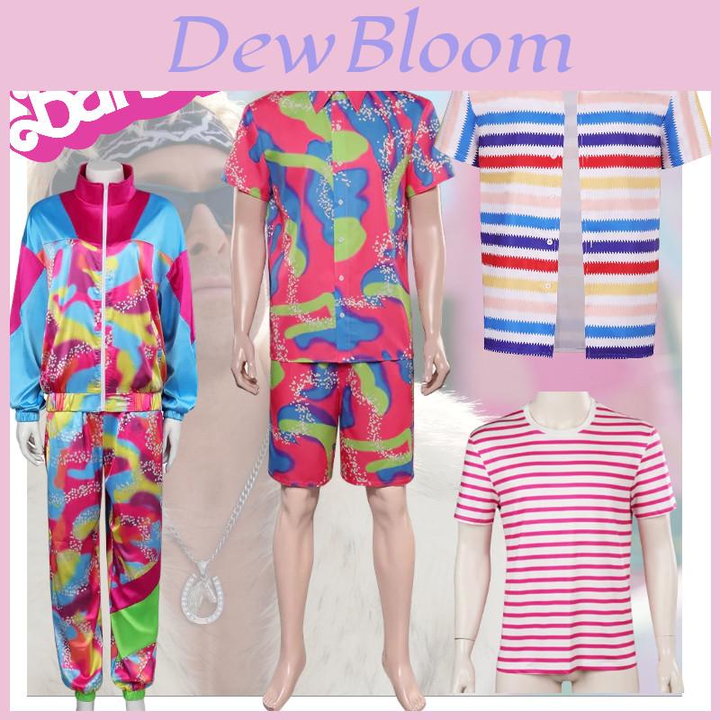 New Cross-border Movie Barbie Cos Costume For Barbie Ken Punk Style Jacket Moisture-wicking Fabric