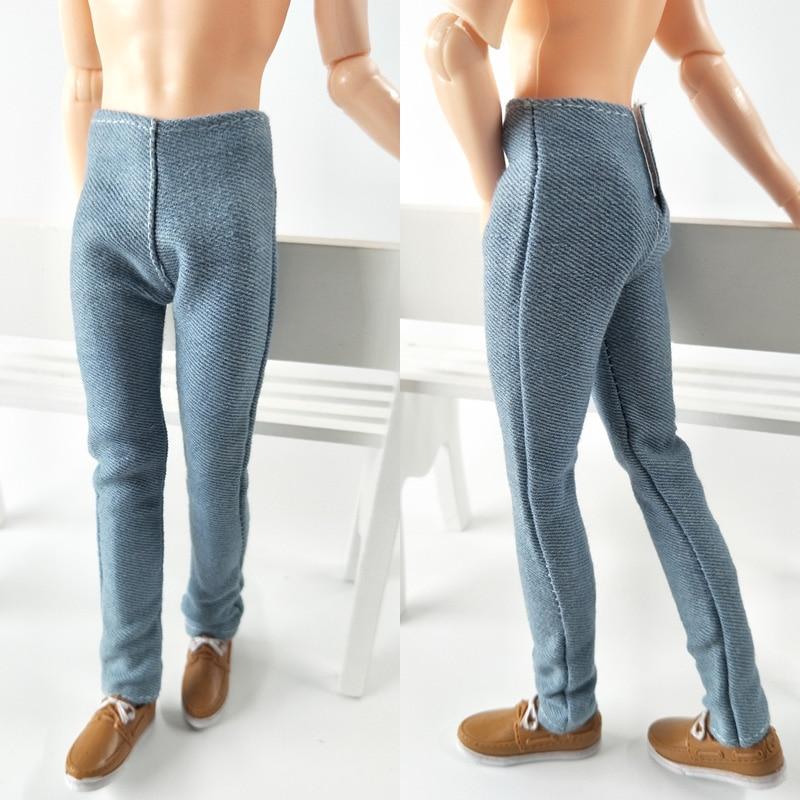 1/6 Boy Doll Clothes Handmade Jeans Pants For Ken Doll Trousers For Barbie's Boyfriend Ken Boy Doll Prince Male Doll Kids Toy