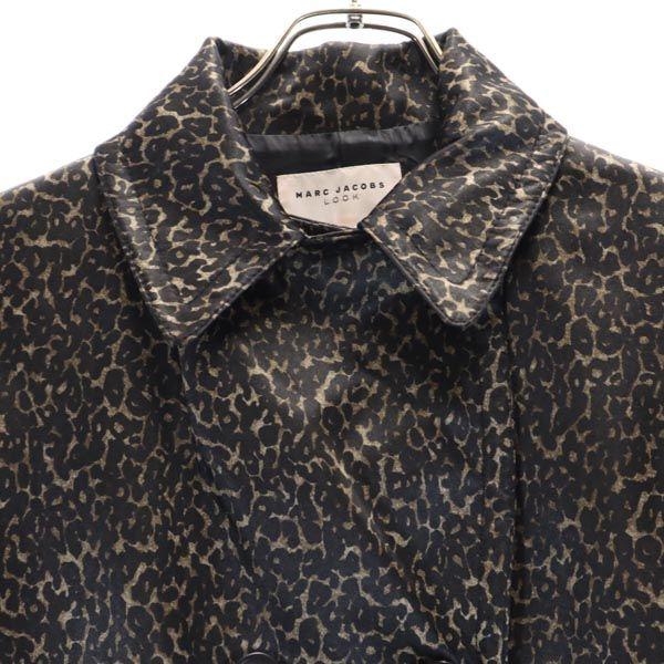 Marc Jacobs Leopard Pattern Trench Coat 4 Brown Women Used