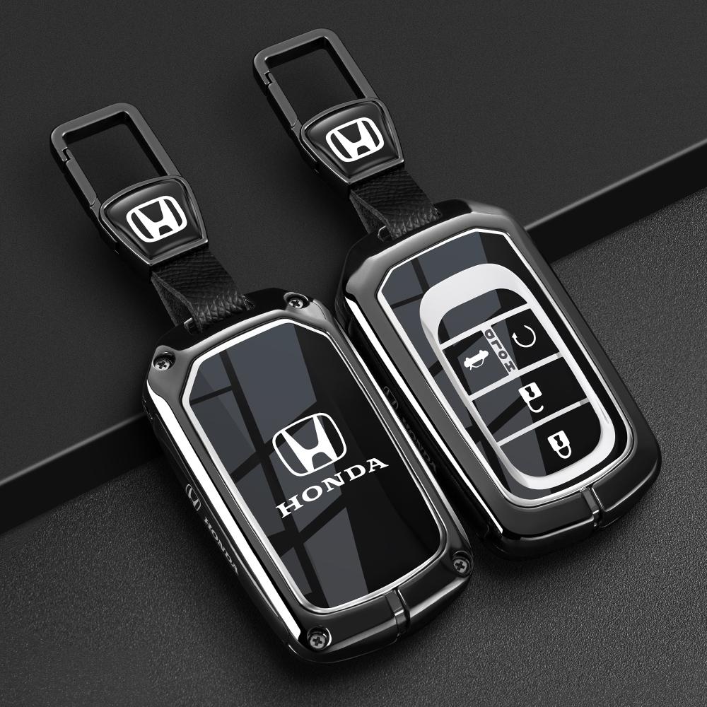 New Carbon fiber TPU Car Key Case Cover Protect Shell Bag For Honda Civic Accord HR-V CR-V CRV 2021 2022 2023 Accessories