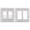 Home Decoration Wall Plate Cover Bling Plug Outlet Switch Panel Sticker Rhinestones Socket Frame