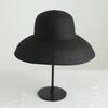 Women's summer flat-top sun hat Fashion hollow vintage straw hat Hand-woven summer travel sun hat