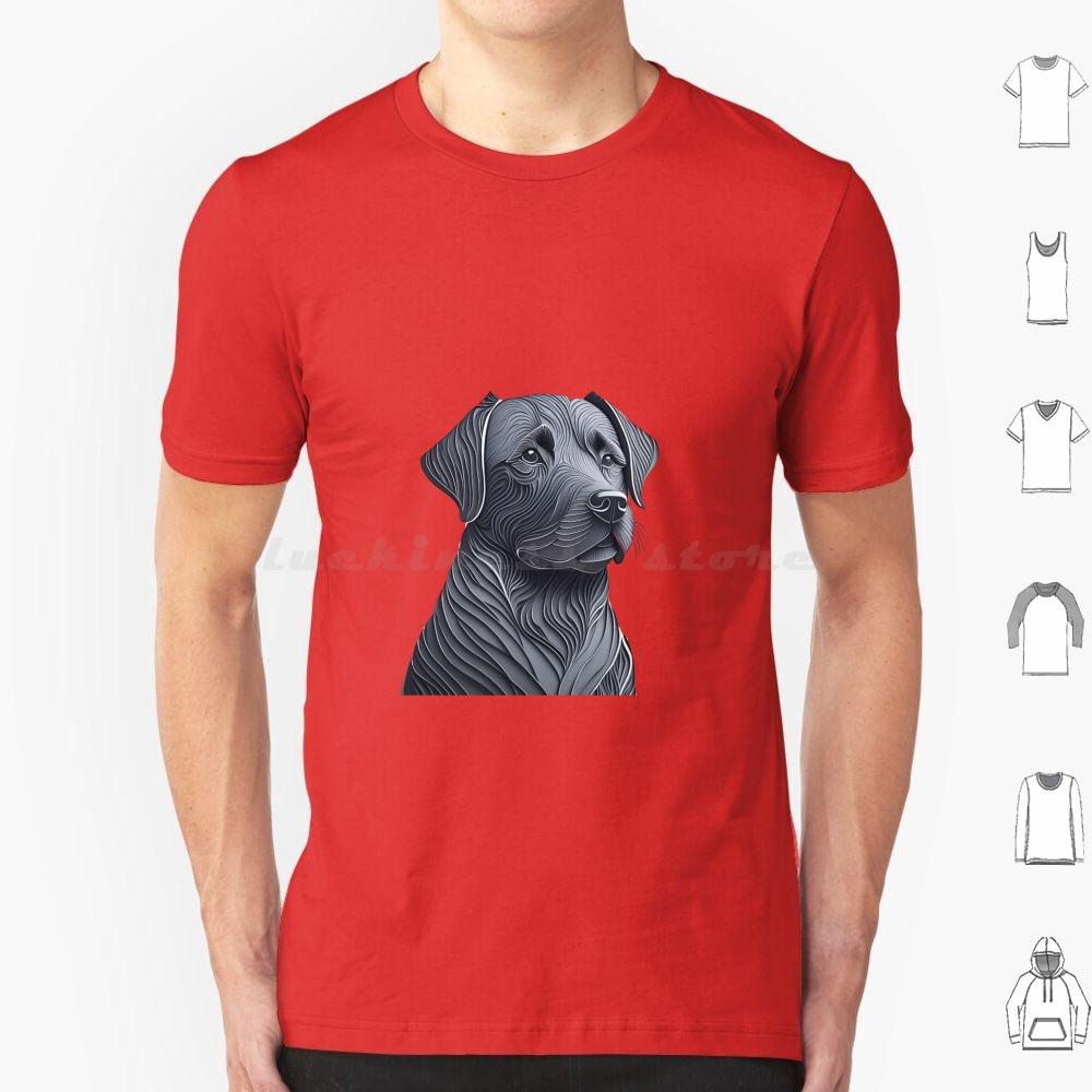 Black Labrador Layered Art T Shirt 6xl Cotton Cool Tee Black Labrador Dog Black Labrador Art Labrador Dog Design Black Labrador