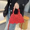 PU Leather Halloween Bag Bat Wing Halloween Crossbody Bag Punk Spider Web Shoulder Bag  Outdoor