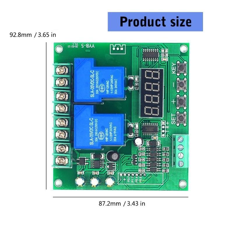 Double Voltage Motor Control Board 12v 24v with Forward Reverse Timing Cycle Module