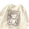 Graffiti Street Bear Retro Large Short Sleeved Tshirt