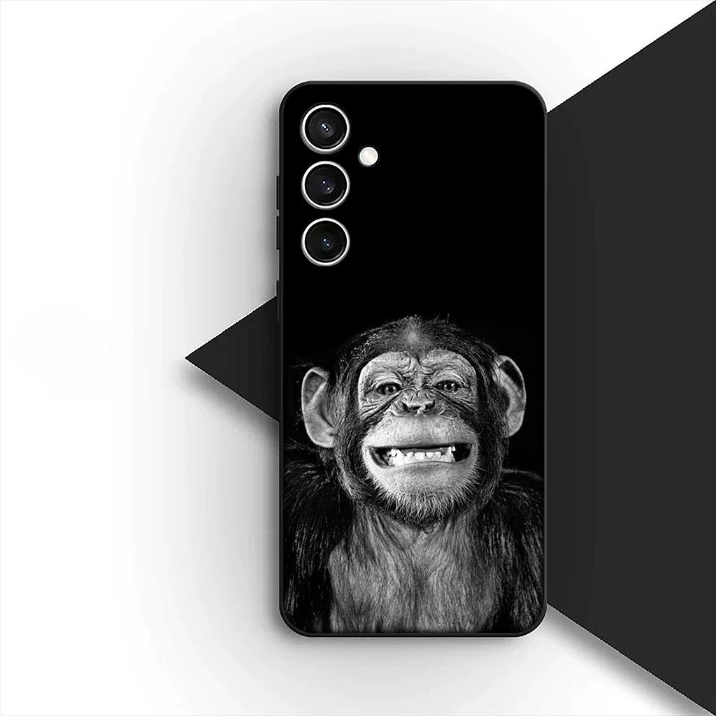 Casing Phone Cover for Samsung Galaxy S25 S24 S23 FE Ultra Plus S7 Edge S25+ S23+ A56 5G Case Monkey Gorilla Ape Baby Animal