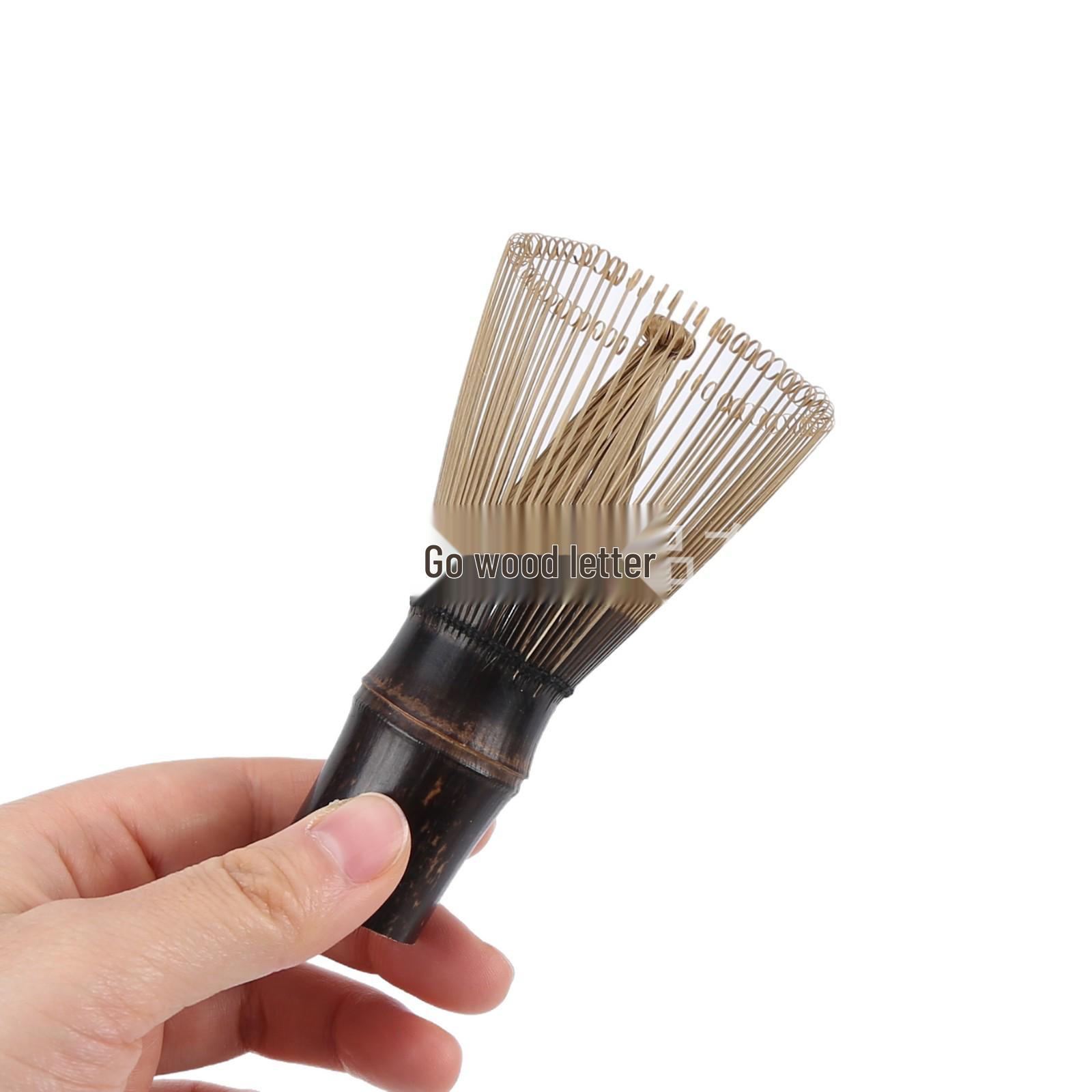 

White & Purple Bamboo Matcha Whisks - Japanese Tea Brush, Tea Ware & Bowl Accessories. 100-prong