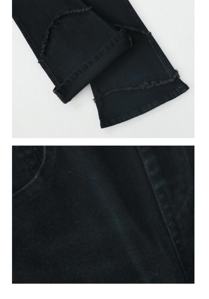 Girls' High Waist Raw Hem Tassel Denim Flare Pants - Autumn 2026 New Arrivals for Medium and Large Children