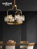 All Copper Classic Luxury Crystal Chandelier Bird Crystal Lamp Living Room Hotel Restaurant Lamp