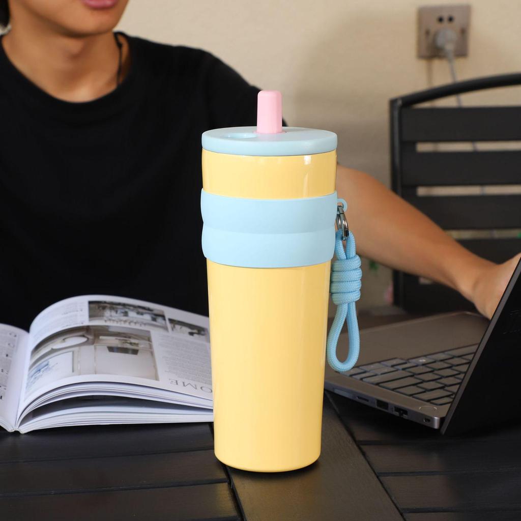 Ice King 316 Stainless Steel Insulated Women's Straw Cup - Large Capacity