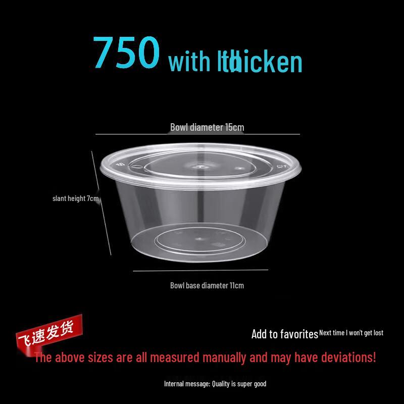 Lantuan Disposable Transparent Plastic Food Containers