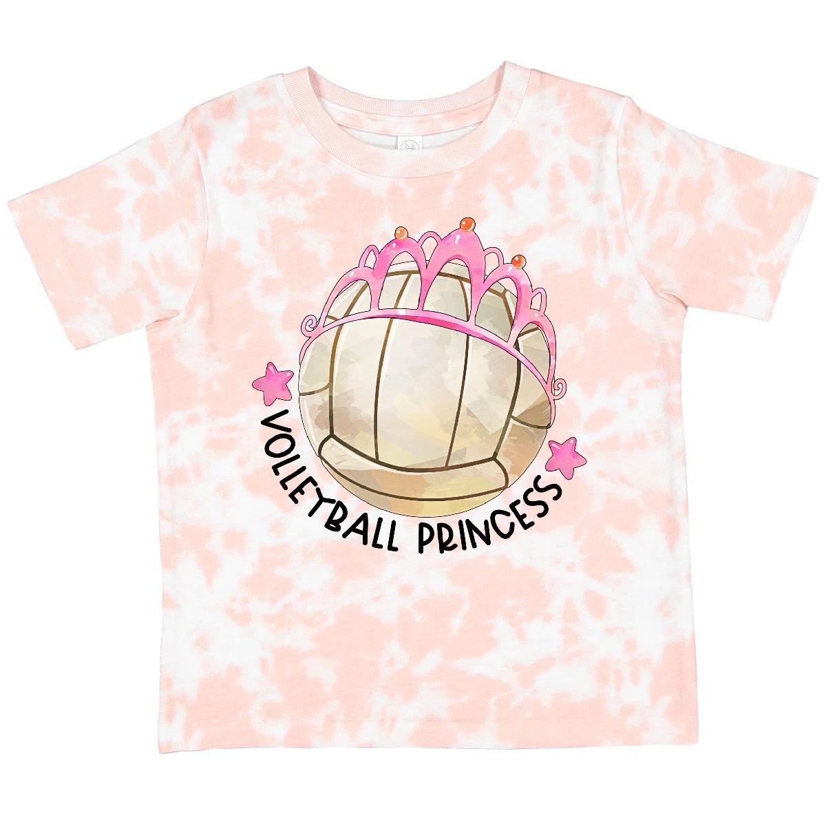 Inktastic Volleyball Princess- Tiara Toddler T-Shirt Sports Sport Ball Pink Star 100