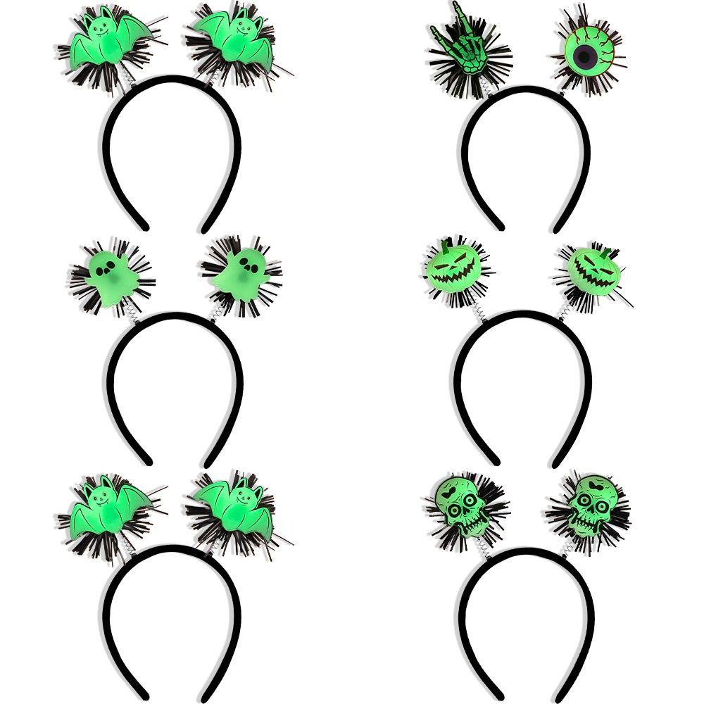 Headdress Halloween Headband Halloween Decoration Luminous Hair Bands Creative Bat Hair Hoop  Party