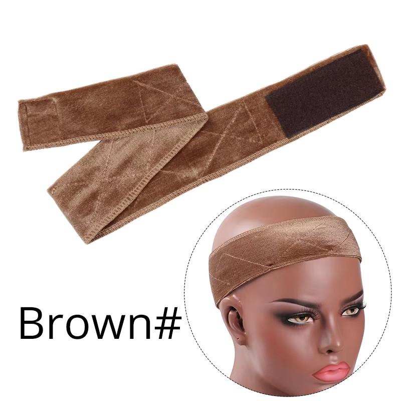 Female Wig Headband Non-Slip Wig Grip Headband For Wig Velvet Wig Grip Used For Under Wig Flexible Hair Band With Magic Strap