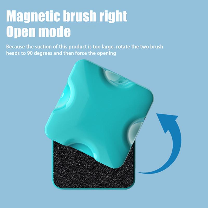 Magnetfönster Akvarium Mini Rengöringsborste Flytande Skrubbare Klösfri Stark Magnetisk Borste Magnet Skrapa Rengöringsverktyg