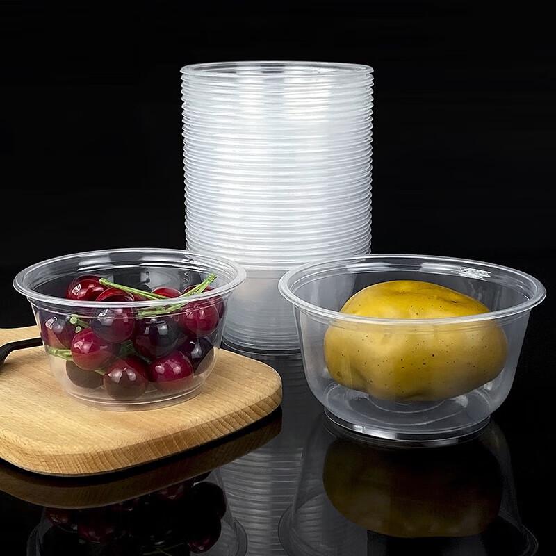 Disposable Round Plastic Takeout Bowls