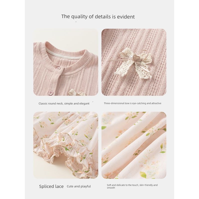 Insbobo Girls' Skirt 2026 Spring New Children's Suit Skirt Girl Princess Skirt Baby Beautiful Spring Outfit