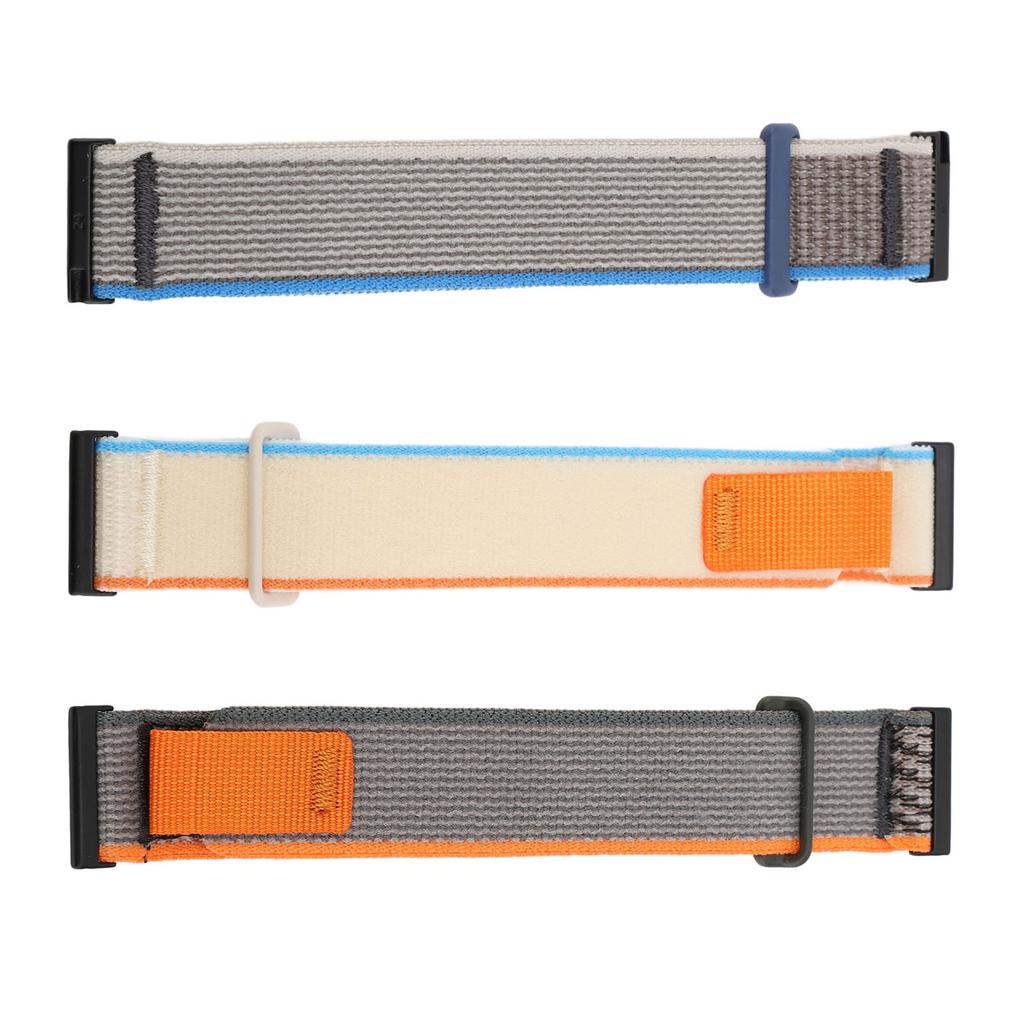 Sportovní nylonový řemínek na hodinky se suchým zipem 24 mm Elastický Prodyšný Nastavitelný Náhradní Watc
