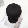 Autumn and Winter Hats Women's Fashion Versatile Octagonal Hats Big Head Circumference Showing Face Ducktongue Beret Newsboy Hat
