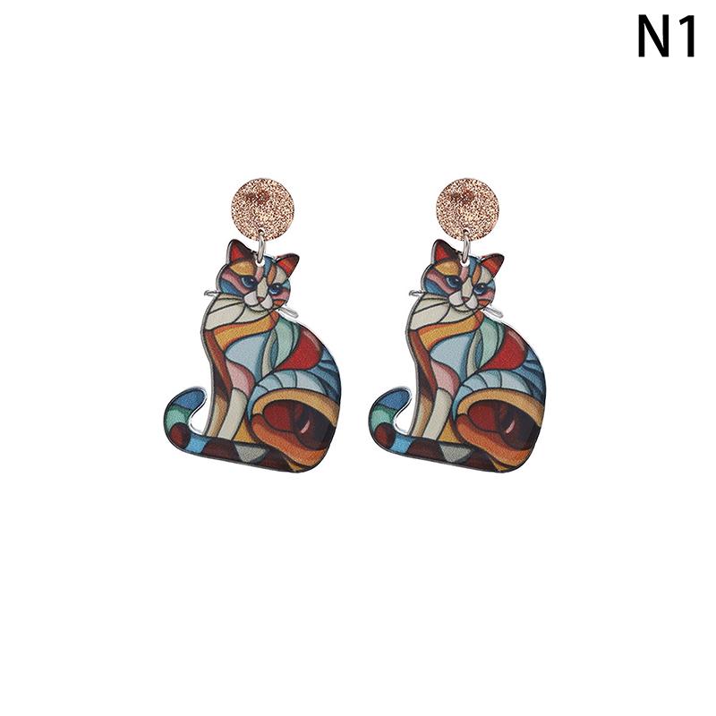 

Милые Красочные Акриловые Серьги-подвески в виде Животного Совы Ювелирные Изделия для Женщин Бижутерия Серьги-гвоздики Заявление