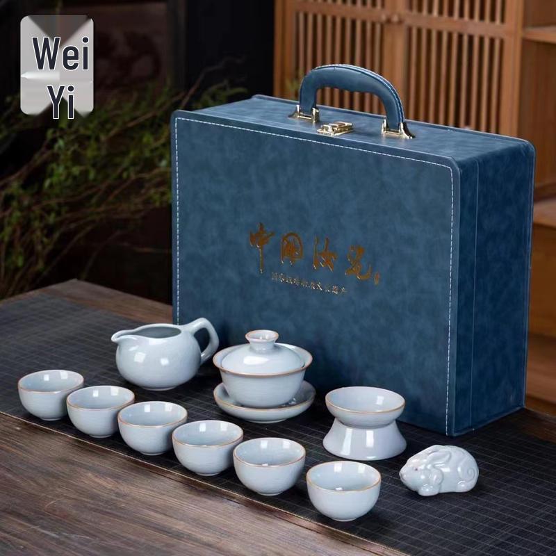 Weiyi Ru Kiln Ceramic Tea Set